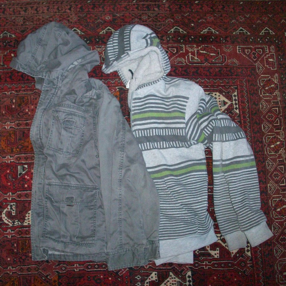 Original Deluxe Fleece Jacket Boys L+ Crazy 8 XL Sweatshirt Hoodie Bundle 3 pc